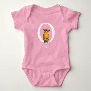 Dr. Seuss's ABC: Letter O - White Add Your Name Baby Bodysuit