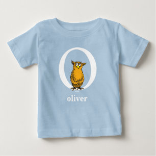 Dr. Seuss's ABC: Letter O - White Add Your Name Baby T-Shirt