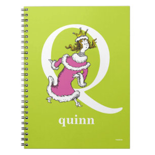 Dr. Seuss's ABC: Letter Q - White   Add Your Name Notebook