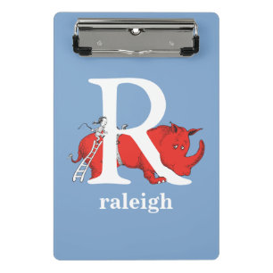 Dr. Seuss's ABC: Letter R - White Add Your Name Mini Clipboard