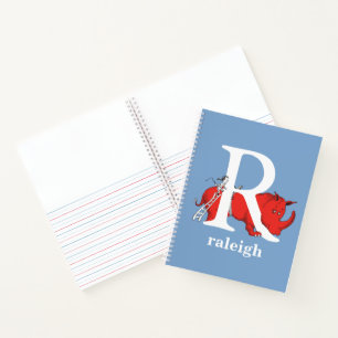 Dr. Seuss's ABC: Letter R - White   Add Your Name Notebook