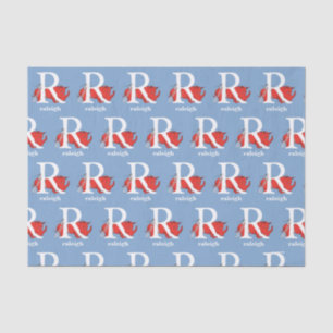 Dr. Seuss's ABC: Letter R - White   Add Your Name Tissue Paper