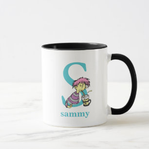 Dr. Seuss's ABC: Letter S - Blue   Add Your Name Mug
