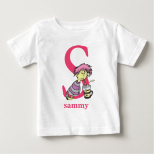 Dr. Seuss's ABC: Letter S - Pink   Add Your Name Baby T-Shirt