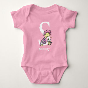 Dr. Seuss's ABC: Letter S - White   Add Your Name Baby Bodysuit
