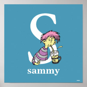 Dr. Seuss's ABC: Letter S - White Add Your Name Poster