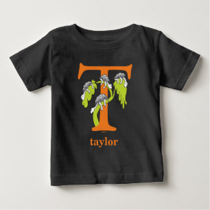 Dr. Seuss's ABC: Letter T - Orange Add Your Name Baby T-Shirt
