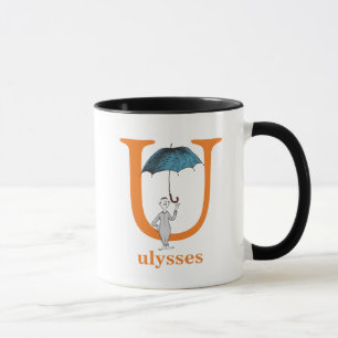 Dr. Seuss's ABC: Letter U - Orange Add Your Name Mug