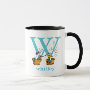 Dr. Seuss's ABC: Letter W - Blue   Add Your Name Mug