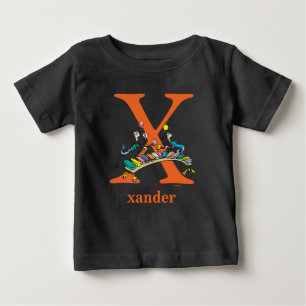 Dr. Seuss's ABC: Letter X - Orange   Add Your Name Baby T-Shirt