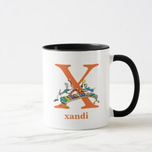 Dr. Seuss's ABC: Letter X - Orange Add Your Name Mug
