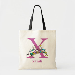 Dr. Seuss's ABC: Letter X - Purple   Add Your Name Tote Bag