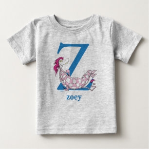 Dr. Seuss's ABC: Letter Z - Blue   Add Your Name Baby T-Shirt