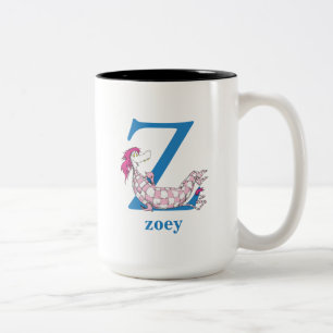 Dr. Seuss's ABC: Letter Z - Blue   Add Your Name Two-Tone Coffee Mug
