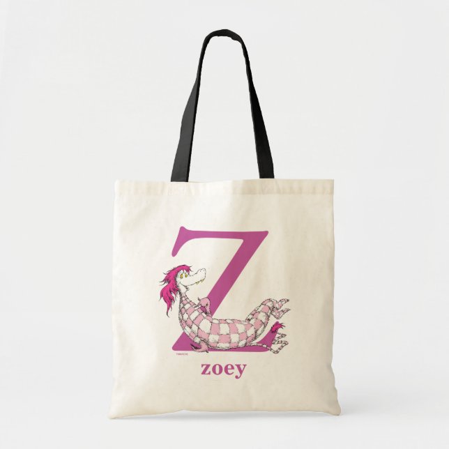 Dr. Seuss's ABC: Letter Z - Purple | Add Your Name Tote Bag (Front)