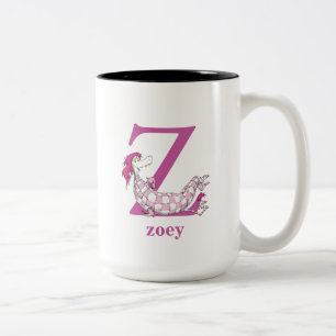 Dr. Seuss's ABC: Letter Z - Purple   Add Your Name Two-Tone Coffee Mug