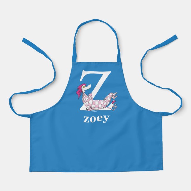 Dr. Seuss's ABC: Letter Z - White | Add Your Name Apron (Front)