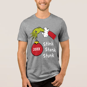 Dr. Suess Grinch Stink Stank Stunk Tri-Blend Shirt