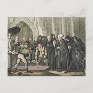 Dr Syntax at the Funeral of his Wife, from 'The To Postcard