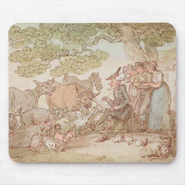 Dr. Syntax sketching after nature Mouse Mat (Front)