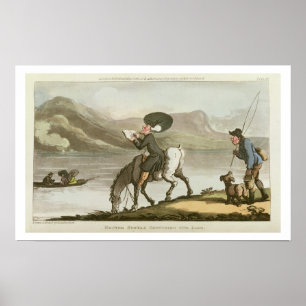 Dr. Syntax sketching the lake Poster