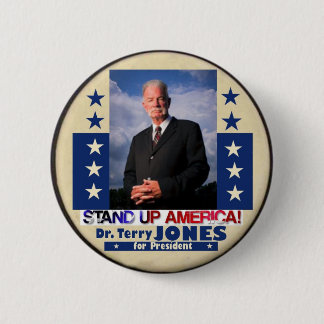 Dr. Terry Jones for President 2012 6 Cm Round Badge
