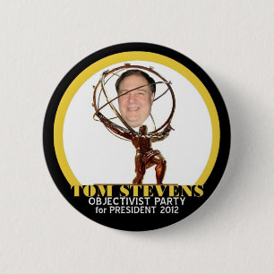 Dr, Tom Stevens for president 2012 6 Cm Round Badge