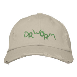 Dr Worm Embroidered Hat