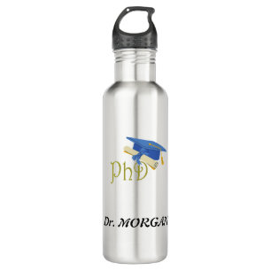 Dr. (Your Name) PhD Graduate Congrats  710 Ml Water Bottle