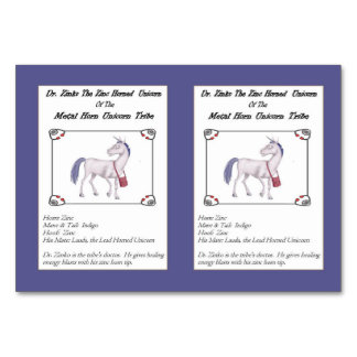 Dr. Zinko The Zinc-Horned Unicorn Trading Card