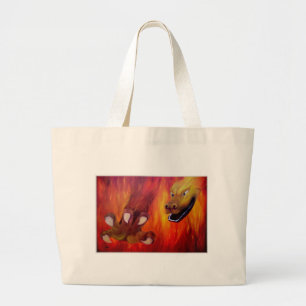Drachenkralle - Red Dragon Large Tote Bag