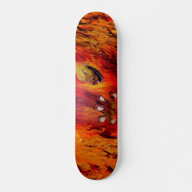Drachenkralle - Red Dragon Skateboard (Front)