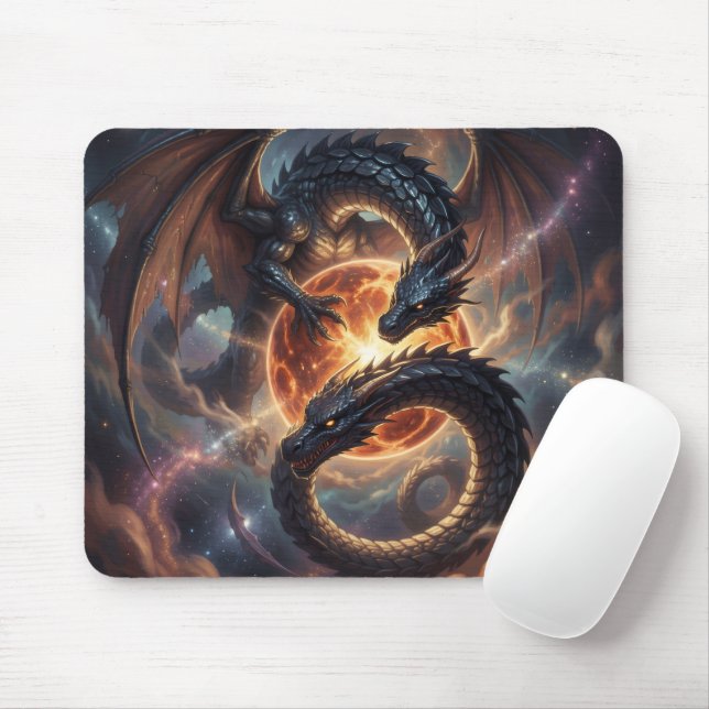 Drachenwelt – Das Reich aus Feuer und Magie´3 Mouse Mat (With Mouse)