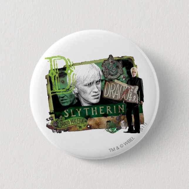 Draco Malfoy Collage 1 6 Cm Round Badge (Front)