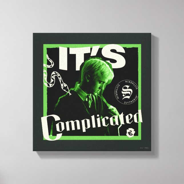 Draco Malfoy - "It's Complicated" Canvas Print (Front)