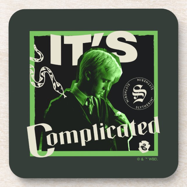 Draco Malfoy - "It's Complicated" Coaster (Front)