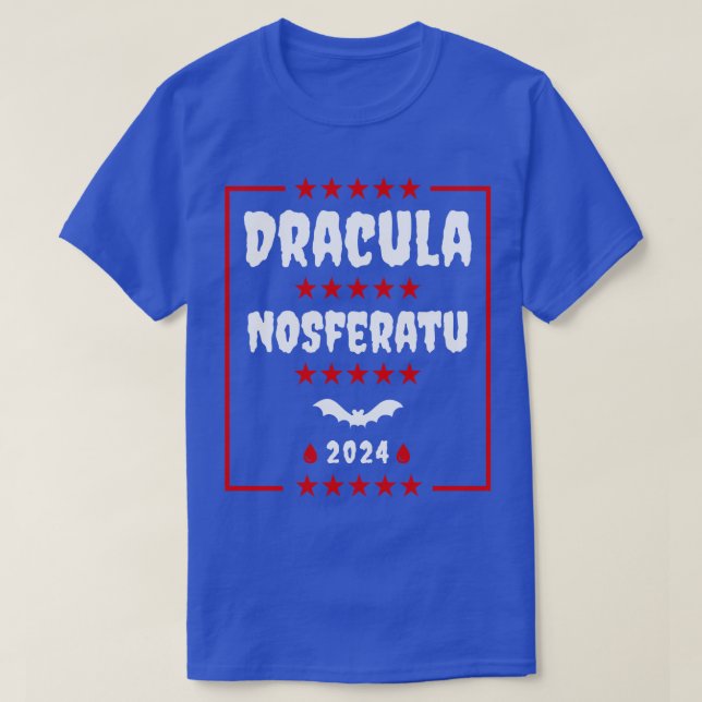 Dracula 2024 Vampires for President T-Shirt (Design Front)