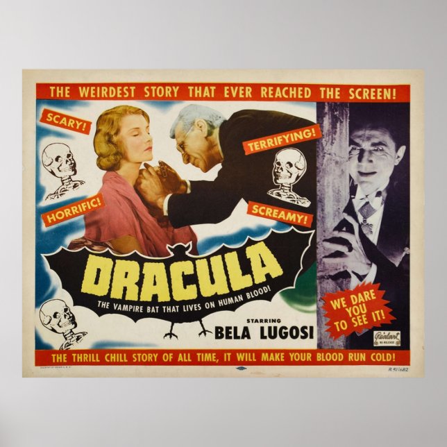 Dracula - Bela Lugosi - Horror Movie 1951 Poster (Front)