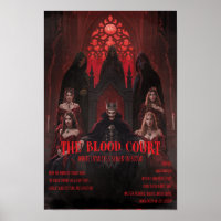 Dracula Blood Court Gothic Horror Poster