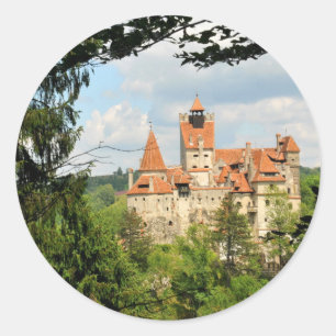 Dracula Castle in Transylvania, Romania Classic Round Sticker