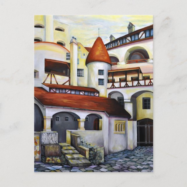 Dracula Castle - Interior Courtyard Postcard (Front)