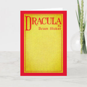 Dracula Cover of the first edition Card