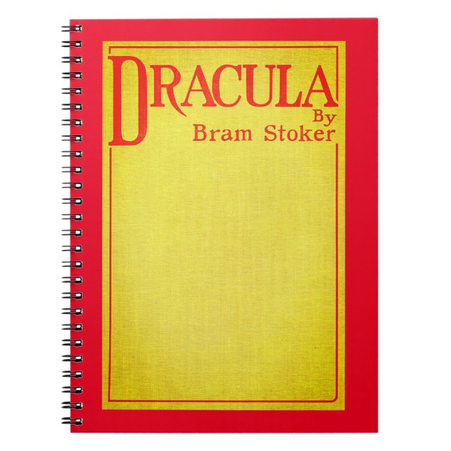 Dracula Cover of the first edition Notebook (Front)