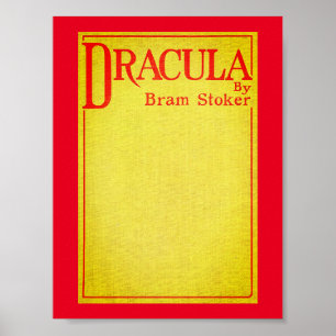 Dracula Cover of the first edition Poster