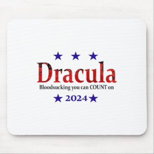 Dracula Election Sign - Funny Halloween And Humour Mouse Mat
