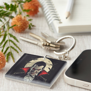Dracula Gothic Horror Halloween Key Ring