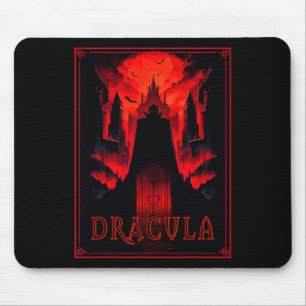Dracula Gothic Horror Vampire Art -halloween Vampi Mouse Mat