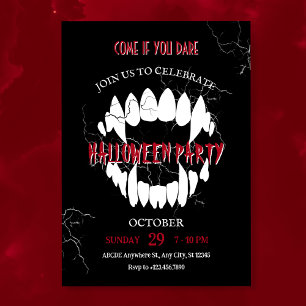 Dracula Halloween Party Invitation