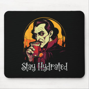 Dracula Halloween Scary Trick Or Treat Spooky Vamp Mouse Mat
