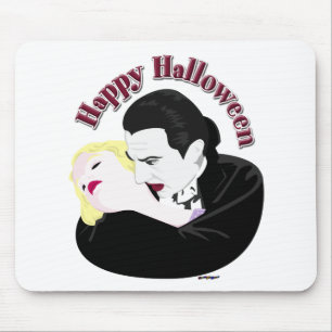 Dracula, Happy Halloween Mouse Mat